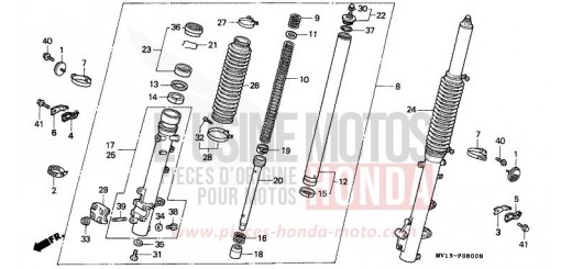 FRONT FORK XRV750N de 1992